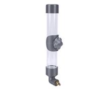 Socobeta Distributeur Automatique d'eau pour Oiseaux, sans Gâchis, 260ml, pour Perroquets et Petits Animaux de Compagnie, Matériau PVC Robuste (Gris)