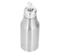 Socobeta Distributeur D'Huile D'olive en Acier Inoxydable de 500ml, Carafe à Huile étanche et Anti-poussière pour la Maison, le Restaurant et L'hôtel (Argent)