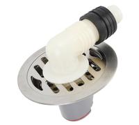 Socobeta Drain de Douche Anti-odeurs en Acier Inoxydable, Kit de Drainage de Sol Rond de 10 Cm, Utilisation Pratique, Structure de Protection Multicouche, Filtre à Cheveux pour Salle de Bain, Balcon