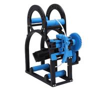 Socobeta Enrouleur de Manivelle Robuste pour Bobine de Filament Industriel 3D pour 3D, Bobines de 20 Cm, Bleu