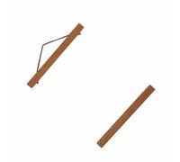 Socobeta Ensemble de 4 Cintres Magnétiques Modernes pour Affiches en Sciure de Bois, pour Bricolage, Affichage D'œuvres D'art, Photos en Tissu, Bois de Teck, élégant pour la Décoration de la Maison