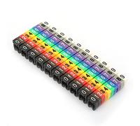 Socobeta Ensemble de Marqueurs de Tube D'étiquette de Numéro de Fil coloré pour une Identification et une Fixation Faciles des Câbles Kit de Marqueurs de Câble 150 Pièces avec Conception à Clipser