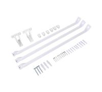 Socobeta Ensemble de Supports D'étagère en Fil Métallique, Support D'étagère en Acier Solide pour étagère Métallique de 12 Pouces, Organisation de Placard, Chambre à Coucher, Salon Gris