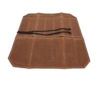 Socobeta Étui à roulettes pour Couverts de Chef, Sac de Rangement Durable à 7 Fentes pour Barbecues Camping Voyage en Toile (Kaki)