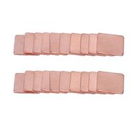 Socobeta Feuille de Dissipateur de Chaleur du Processeur d'ordinateur Portable, 20pcs à Petite Taille Calibre Tampon Cuivre Rouge Cuivre Rouge Simple Installation pour la RAM (1,0 mm)
