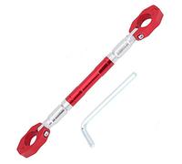 Socobeta Guidon croisé D'équilibre Universel Réglable en Alliage D'aluminium pour Moto, Barre de Levier Renforcée pour Contrôle et Confort Améliorés (Rouge)