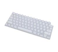 Socobeta Housse de Clavier pour Ordinateur Portable OS X, en Silicone Souple, Protection de Frappe Confortable pour Ongles Longs, 10,9 X 4,4 Pouces, Design élégant et Durable (Blanche)