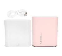 Socobeta Humidificateur à Double Buse - Humidificateur Portable Rechargeable par USB avec Réservoir de 1 L et Veilleuse - Pour Maison, Bureau, Chambre et Voyage (Rose)