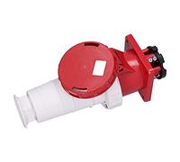 Socobeta Jeu de Fiches et de Prises de Courant Industrielles, 63A, 3 Phases, 4 Broches, 380 à 415V, IP67, pour Connexions électriques Robustes