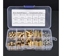 Socobeta Jeu de Fixations à Entretoise en Laiton, 120 Pièces, pour L'assemblage de Cartes PCB, Comprend des Vis et des écrous en Acier Inoxydable 304