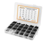 Socobeta Jeu de Rondelles D'écrous à Vis en Acier au Carbone M2 M3 M4 M5 avec Filetage Transparent, Idéal pour les Professionnels et les Amateurs