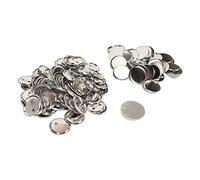 Socobeta Kit de Bricolage en Métal Vierge, 100 Pièces de Boutons Arrière de Broches, Kit Artisanal pour la Fabrication de Badges et épingles Personnalisées (56MM)