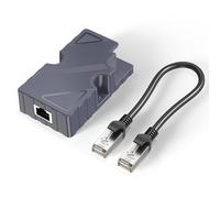 Socobeta Kit de Cordon Ethernet Dishy V2 vers RJ45 avec Injecteur PoE, Conception Durable et Compacte pour Les Réseaux Domestiques