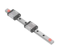 Socobeta Kit de Curseur Compact pour Rail de Guidage Linéaire MGN12C avec 2 Blocs Coulissants, Conception Petite et Légère, Haute rigidité et Précision pour les Instruments de Précision et la (100mm)