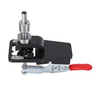Socobeta Kit de Gabarit de Charnière 35 Mm, Guide de Perçage Réglable de qualité Supérieure pour Portes D'armoires, Alliage D'aluminium Noir, Ensemble de 7 Pièces