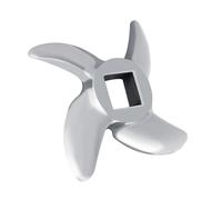 Socobeta Lame de Hachoir à Viande en Acier Inoxydable, Accessoires de Couteau de Hachoir pour Broyeur, pour le Broyage de la Viande, des Fruits et des Légumes (32#)