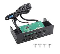 Socobeta Lecteur de Carte Interne 5.25 Pouces Multifonction Lecteur de Carte Interne Tableau de Bord PC Panneau Avant