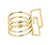 Socobeta Ligature D'embouchure de Saxophone Alto, Conception en Spirale élégante, Rehausseur de Performances pour la Musique Jazz, Alliage D'or pour les Concerts, les Représentations de Groupes
