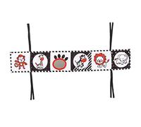 Socobeta Livre en Tissu pour bébé 4Styles, Livre Souple éducatif Précoce avec Miroir Amusant pour le Développement du Cerveau du Nourrisson, Jouet de Berceau de Coordination œil-main (Animal)