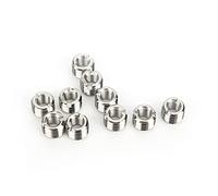 Socobeta Lot de 10 écrous de Réparation de Filetage en Acier Inoxydable pour M6 X 1,0 Mm M10 X 1,5 Mm 8, Outil Durable pour la Réparation Automobile, L'aviation et L'électronique