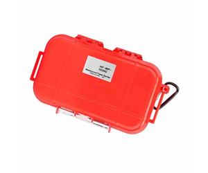 Socobeta Mallette de rangement étanche, résistante aux chocs, boîte hermétique pour activités de plein air, conception ABS durable, convient aux outils EDC et plus encore, rouge x, Décontracté