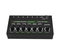 Socobeta Mélangeur de Ligne Stéréo 6 Canaux à Lumière RVB avec une compatibilité élevée pour un Son Clair - Idéal pour le Streaming en Direct et le Chant en Ligne - Interface D'alimentation de Type C