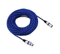 Socobeta Micro Câble Lead Mini XLR Mâle à Femelle Prise Balance 3pin Microphone MIC Câble Audio 1M-20M(20 mètres)