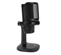 Socobeta Microphone de Jeu à Condensateur avec éclairage RVB Immersif pour des Jeux Captivants, Micro USB avec Contrôle du Volume et fonctionnalité de Sourdine Instantanée