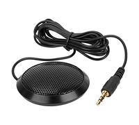Socobeta Microphone PC à condensateur omnidirectionnel 3.5mm Microphone d'ordinateur de Bureau pour Enregistrement de conférence vidéo Appel de réunion