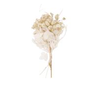 Socobeta Mini Bouquet de Fleurs Séchées Immaculées, Fleurs Séchées à L'air pour Une Décoration élégante ou Un Accessoire de Mariage