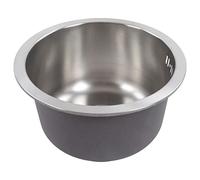 Socobeta Mini évier de Cuisine Rond, évier Rond à Barre de Conception à Double Montage Extrêmement Durable en Acier Inoxydable pour la Cuisine