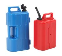 Socobeta Mini Réservoir de Carburant et Bidon D' en Plastique pour SCX10 RC Crawlers, Couleur Vive, Simulation à L'échelle 1/10 (Rouge Bleu)
