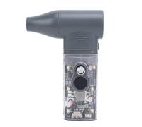 Socobeta Mini Ventilateur Sec à Jet, Puissant Ventilateur à 30 Vitesses, Batterie Externe, Lampe de Poche pour éclairage d'urgence, Coque ABS