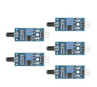 Socobeta Module de Capteur de Flamme IR, Module de Détection de Modes de Sortie Double à sensibilité Réglable pour Détecter la Flamme