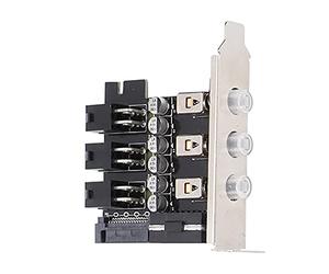 Socobeta Module de Commutation d'alimentation SSD HDD Double Canal | Construction robuste, sélecteur 3 positions, écran rétroéclairé, compatible avec les emplacements PCI, stabilité améliorée