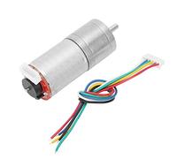 Socobeta Moteur à Engrenages D'encodeur, Bobine de Cuivre Pure Durable, Moteur à Engrenages CC Entièrement en Métal Durable pour Voiture Robot RC (Tr/min 500)
