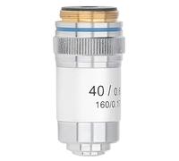 Socobeta Objectif de Microscope Achromatique à Haute Transmission 40X, Dispositif de Protection à Ressort de Lentille, Accessoires de Microscope pour des Images Plus Lumineuses, Fournitures