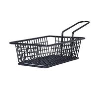 Socobeta Panier à Copeaux en Acier Inoxydable, Filtre de Friteuse de Drainage Pratique, Léger, pour Restaurant à Domicile (Rectangle)