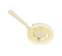 Socobeta Passoire de Bar, Filtre de Passoire de Barman en Acier Inoxydable pour Jus de thé, Accessoires de Bar de Cuisine à Domicile pour Barman, Restaurant, Fête (Or)
