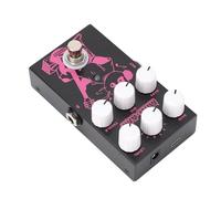 Socobeta Pédale de Guitare électrique 3 EQ, Effecteur Multi-effets Réglable pour Performance Métal Noir