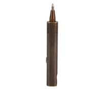 Socobeta Petit Stylo à Bille en Laiton, Instrument D'écriture de Voyage Polyvalent pour Bureaux et Cadeaux 1 Pièce (Noir Vintage)