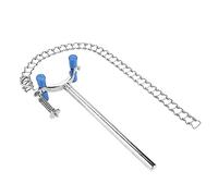 Socobeta Pince de Serrage à Chaîne de Laboratoire, Fixateur de Bécher Durable en Acier Inoxydable pour Banc D'essai de Chimie Biologique, Diamètre 80-150 Mm pour Expérimentateurs de Laboratoire