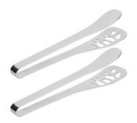 Socobeta Pinces à Steak Anti-brûlure en Acier Inoxydable 304, Pince de Four pour Barbecue/porte-Ustensiles, 2 Pièces, Ustensiles de Cuisine