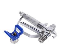 Socobeta Pistolet à Peinture en Acier Inoxydable à Nettoyage Rapide avec Filtre intégré pour L'industrie du Carrelage, Machine de Pulvérisation de Peinture sans Air pour Construction à Base d'eau