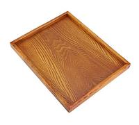 Socobeta Plateau à thé en Bois, Assiette de Table de Service pour Hôtel, Maison, Cuisine, Restaurant, Bureau, Vaisselle de Petit Déjeuner, Style Simple et élégant, Matériau en Bois de Haute qualité,