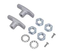 Socobeta Poignée de Remplacement de Valve de Déchets de Camping-car, en Aluminium Robuste pour Réservoir D'eau Noire et Systèmes D'égouts de Camping-car, 2 Pièces