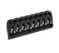 Socobeta Pont de Guitare à 8 Cordes, Remplacement en Métal Durable pour Guitare électrique, Cordes D'espacement de 10.8mm à Travers le Corps pour les Amateurs de Musique