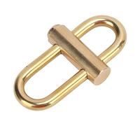 Socobeta Porte-clés de Verrouillage en Laiton, Verrouillage Coulissant Durable, Mousqueton à Boucle, Porte-clés pour Randonnée Camping Pêche