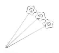 Socobeta Porte-Clips Photo, fermeté Haute dureté 50pcs Détenteurs de Clips d'image Argent pour la Table d'accueil (Fleurs)