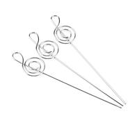 Socobeta Porte-Clips Photo, fermeté Haute dureté 50pcs Détenteurs de Clips d'image Argent pour la Table d'accueil (Notes)